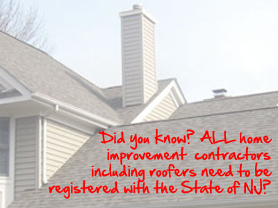 Home improvement contractors need to be registered in NJ