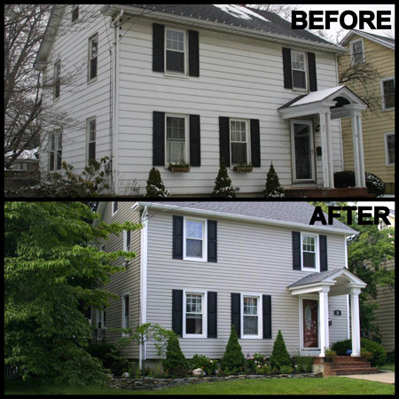 siding before and after