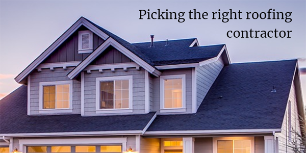 picking the right roofing contractor
