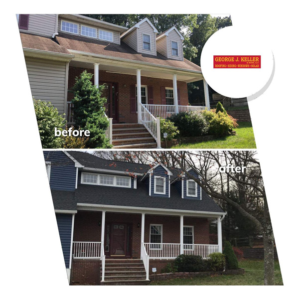 New roof and siding transforms house – Roxbury, NJ 07852