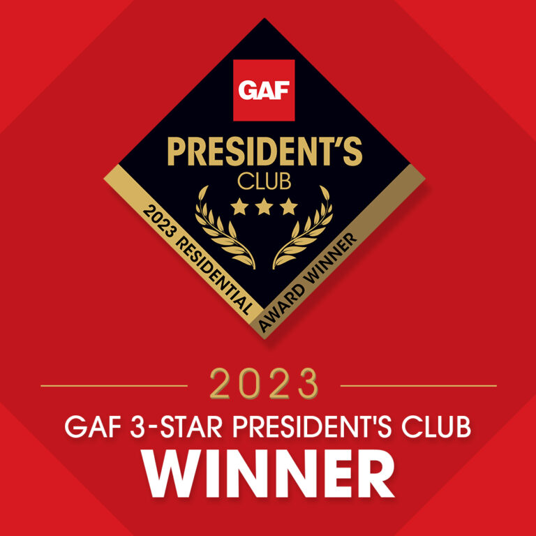 George J. Keller and Sons Has Been Recognized as a 2023 GAF Master Elite® 3-Star President’s Club Award Winner